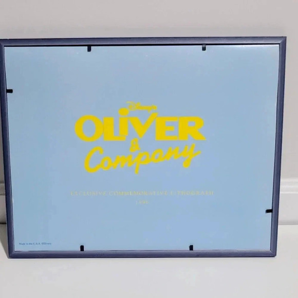 1996 Oliver and Company Commemorative Lithograph Disney Store Exclusive Framed - Picture 3 of 3